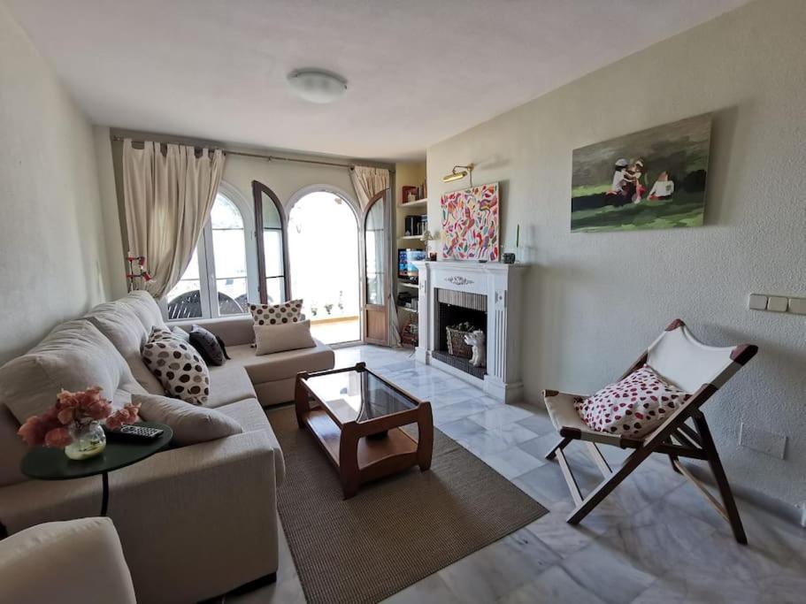 2Br+1Bthr Precioso Apartamento Con Vistas Al Mar Mijas Esterno foto